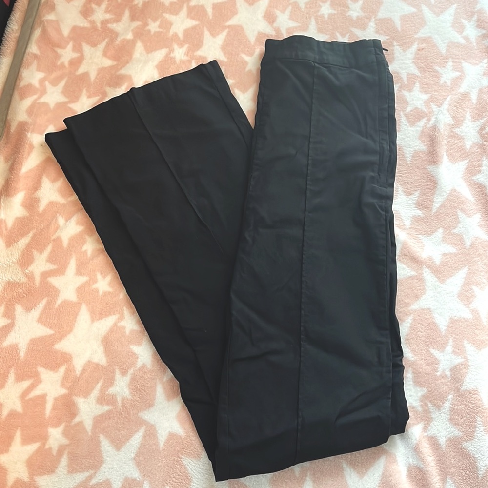 Black High Waisted Stretch Dress Slacks